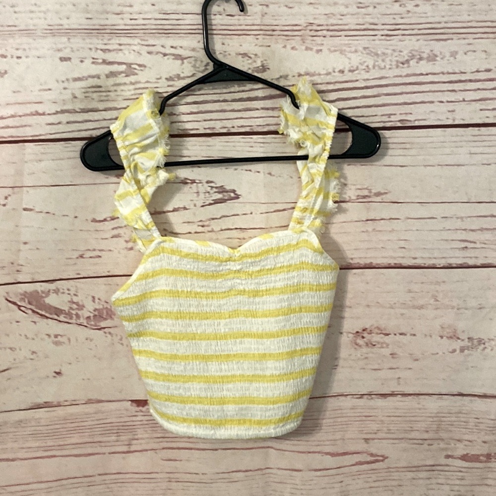 Free People striped crop top